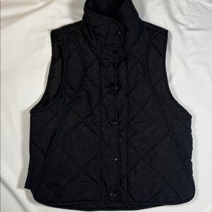 Black Quilted Vest